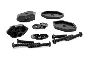 Molle Panel Mounting Kit - Rough Country - Aluminum, Pair - Black